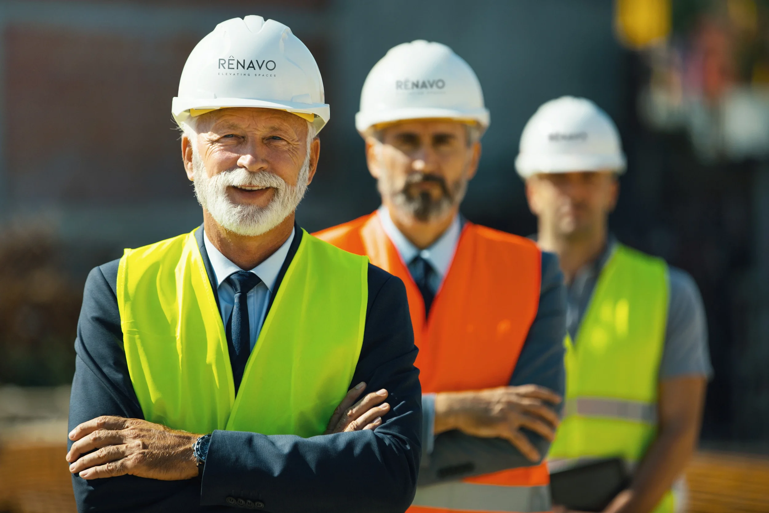 Senior project manager from Renavo Build on site