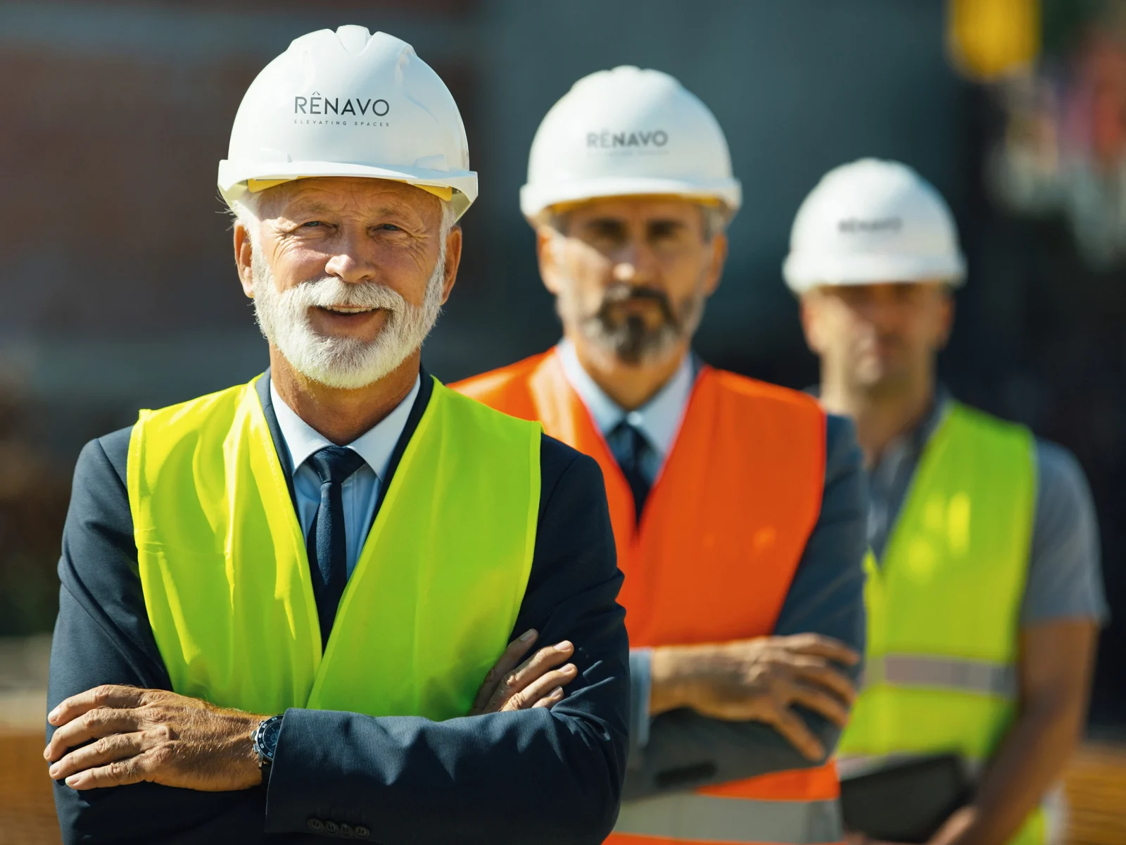 Senior project manager from Renavo Build on site