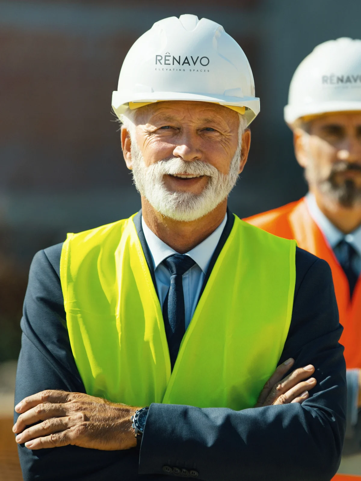 Senior project manager from Renavo Build on site